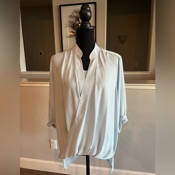 LISA RINNA TWIST FRONT TOP WITH CAMI - chambray blue - - Picture 3 of 5